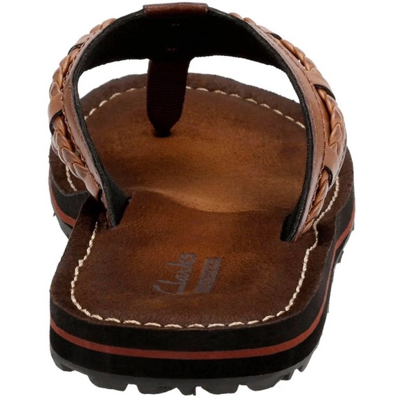 Clarks Fenner Nerice Honey Leather Sandals, Mon Chéri Size 9M New in Box - Picture 6 of 13